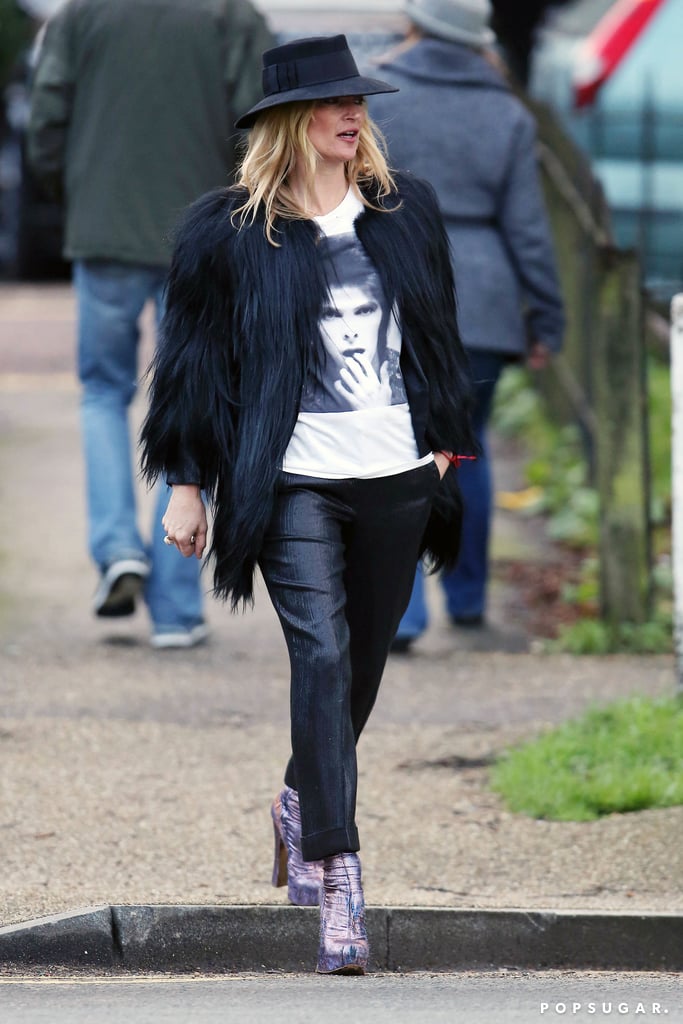Kate Moss Wears David Bowie Shirt 2016