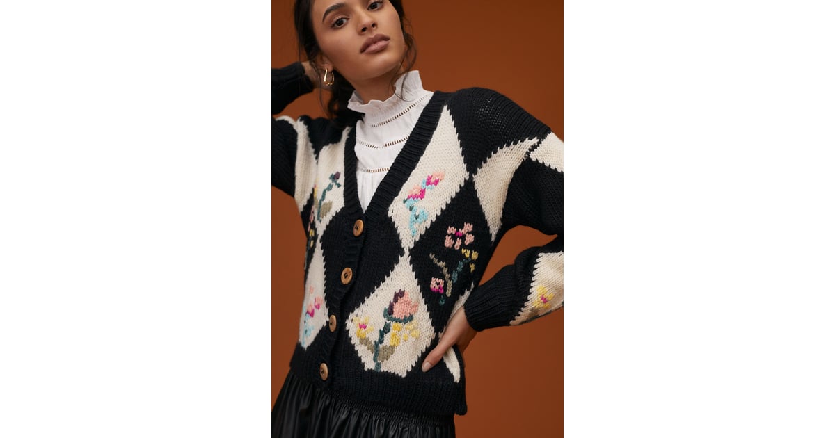 It's All in the Details Tach Clothing Floral Wool Cardigan Best New Clothes and Accessories