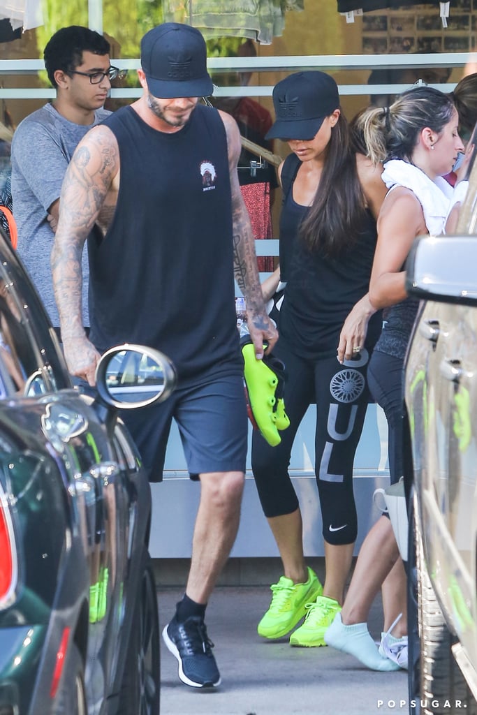 Beckham Family at SoulCycle