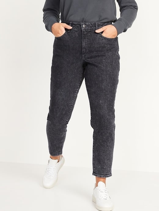 Old Navy High-Waisted O.G. Straight Black-Wash Jeans