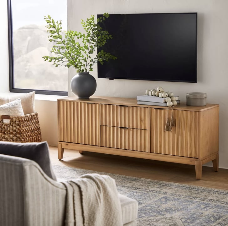 A Stylish TV Stand Threshold Designed With Studio McGee Thousand