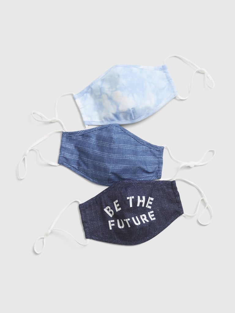 Gap Kids "Be The Future" Statement Contour Mask with Filter Pocket (3-Pack)