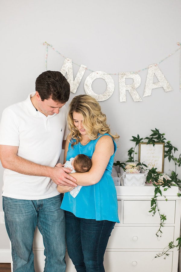 Flower Crown Newborn Photo Shoot