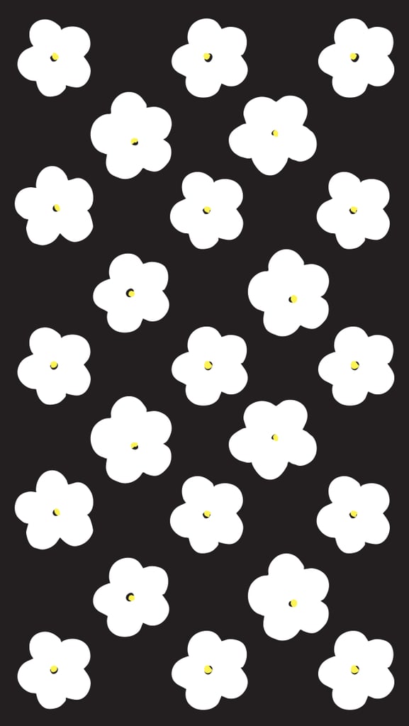  Black  and White  Flowers Cute  iPhone 6 Wallpaper  