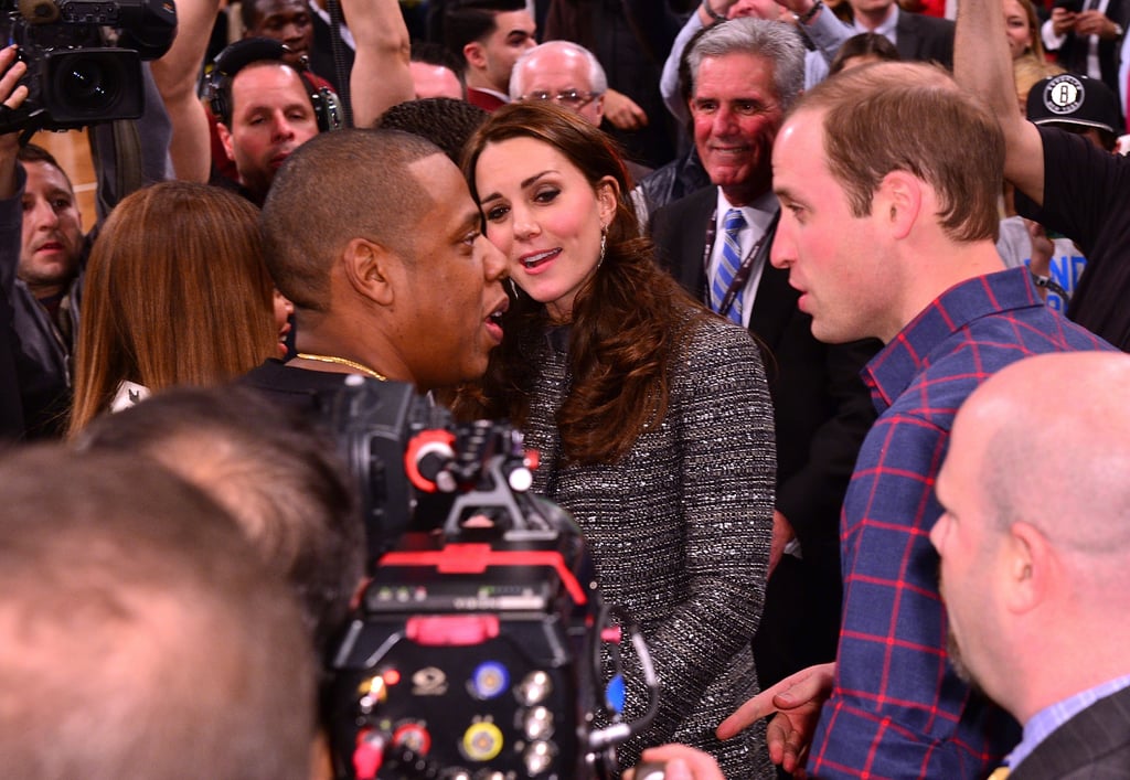 The clouds parted over Brooklyn's Barclays Center when Will and Kate met Beyoncé and Jay Z at the Nets game on Dec. 8.