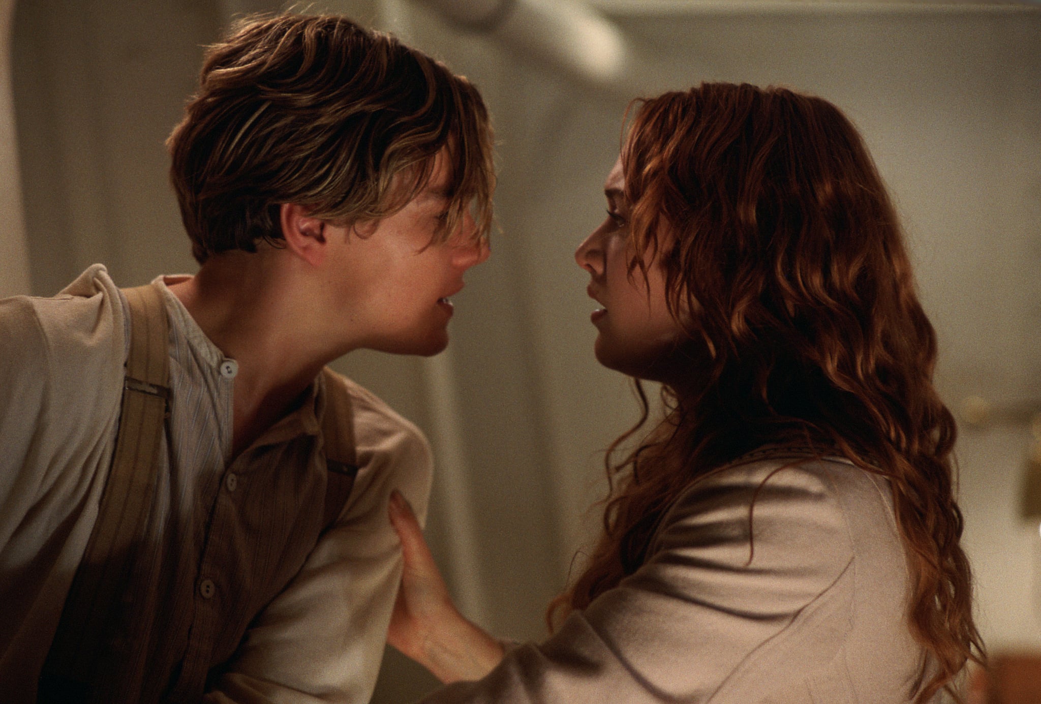 DiCaprio and Winslet in Titanic. | The Original Titanic Pictures Will Make You Swoon Even Harder 20 Years | POPSUGAR Entertainment Photo