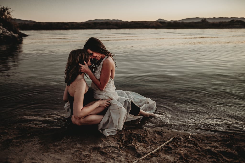 Sexy River Beach Engagement Photo Shoot