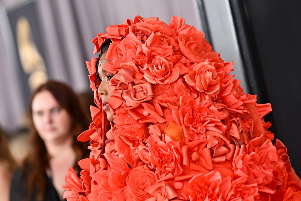 Lizzo's Floral Cape Dress at the Grammys 2023 | Photos