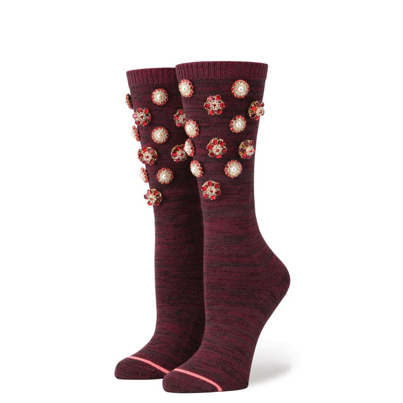Stance Cold Hearted Sock in Wine
