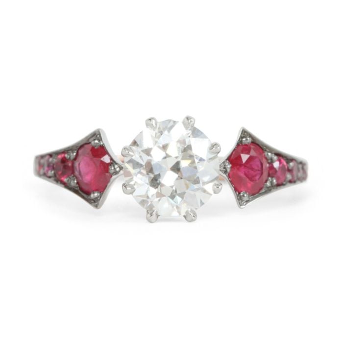 Big and Round: Ruby Wings Ring