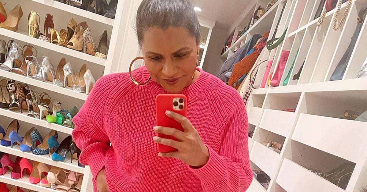 A Quick Peek at Mindy Kaling’s Shoe Closet Reveals *At Least* 45 Pairs of Heels in All Colors A Quick Peek at Mindy Kaling’s Shoe Closet Reveals *At Least* 45 Pairs of Heels in All Colors