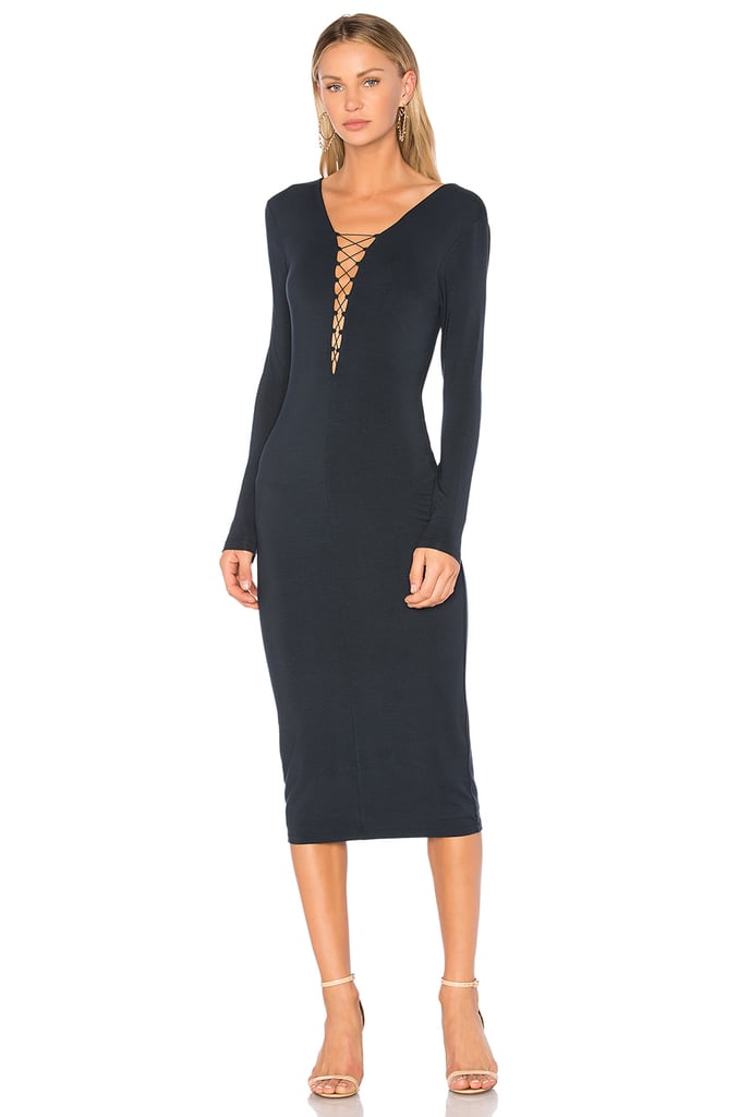 Alexander Wang Lace Up Midi Dress