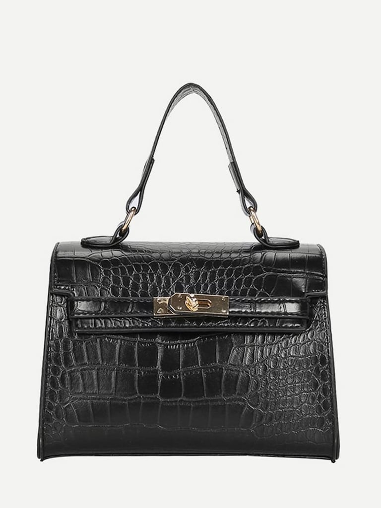 Romwe Croc Embossed Grab Bag