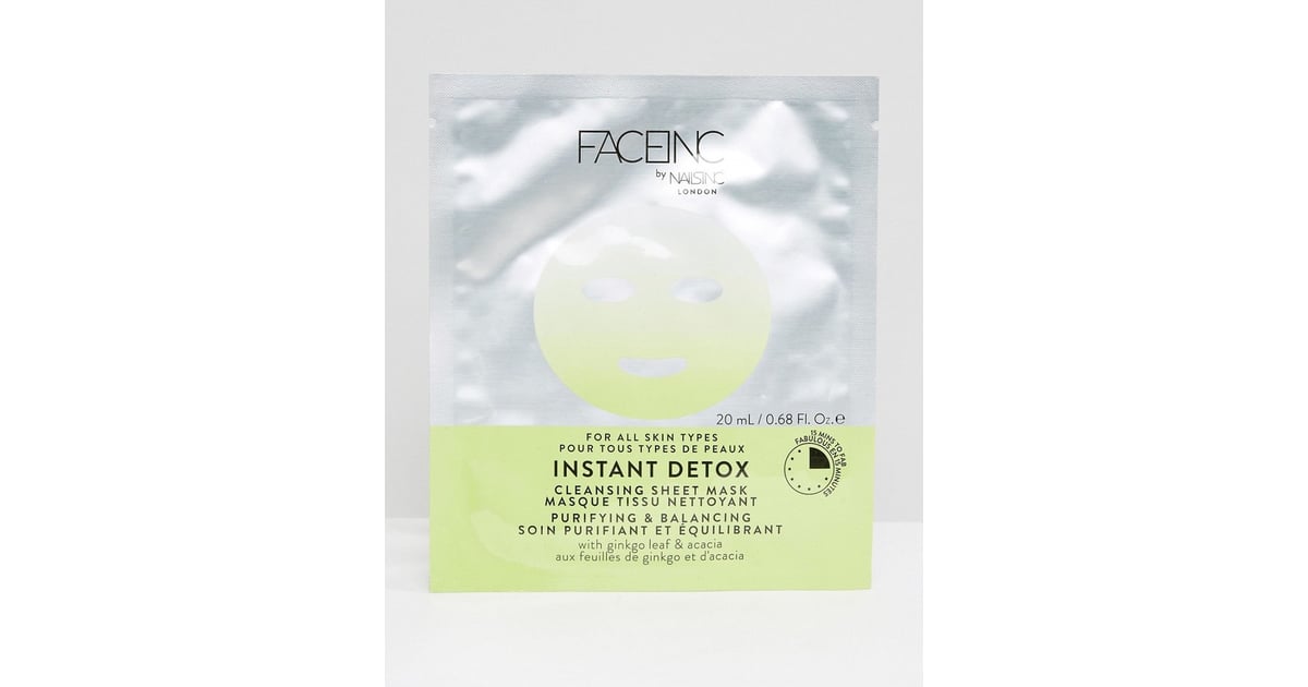 Face Inc Instant Detox Sheet Mask Best Detox Beauty Products POPSUGAR Beauty Photo 3
