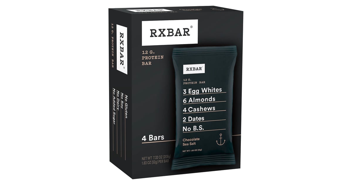 RXBAR Chocolate Sea Salt Protein Bar Healthy LateNight Snacks From