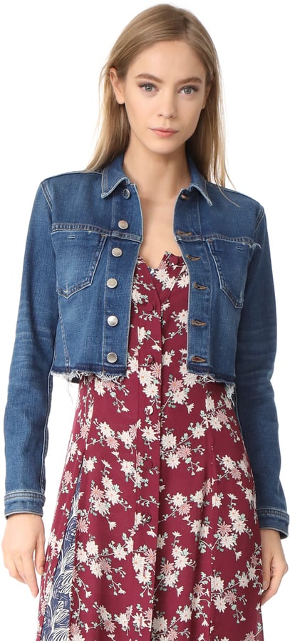 L'Agence Cropped Denim Jacket