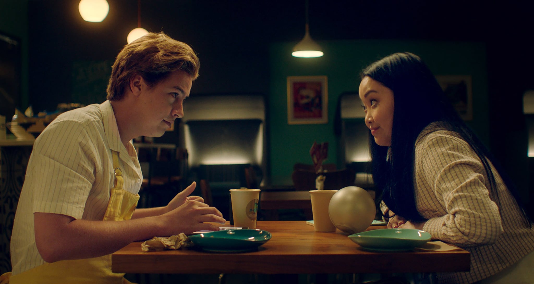 Cole Sprouse and Lana Condor in Moonshot