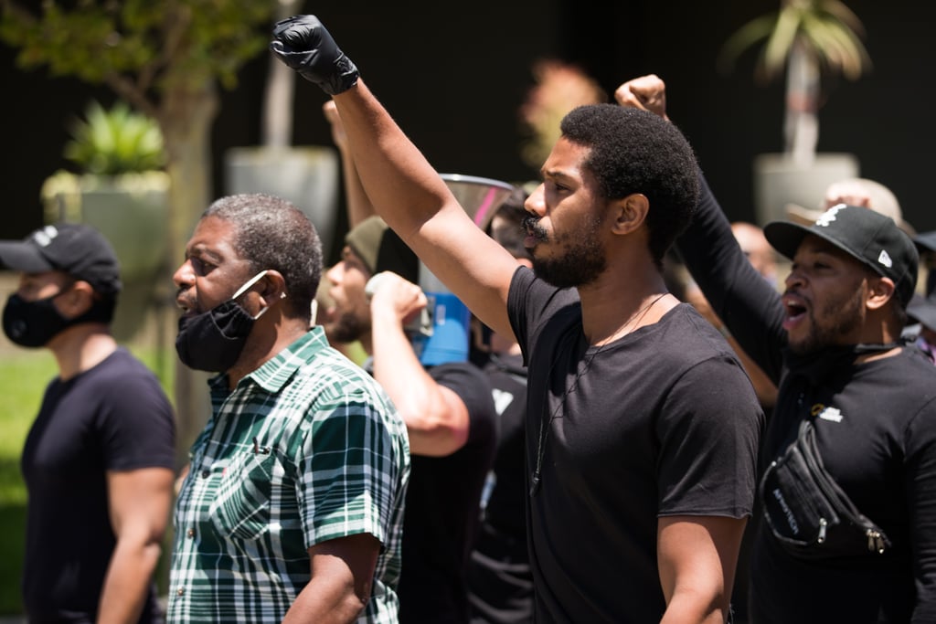 Michael B. Jordan Speaks at Black Lives Matter March in LA