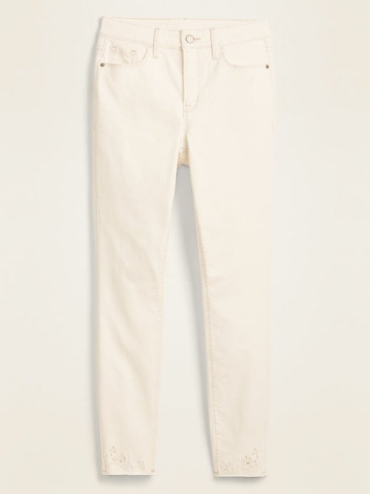 old navy cream jeans