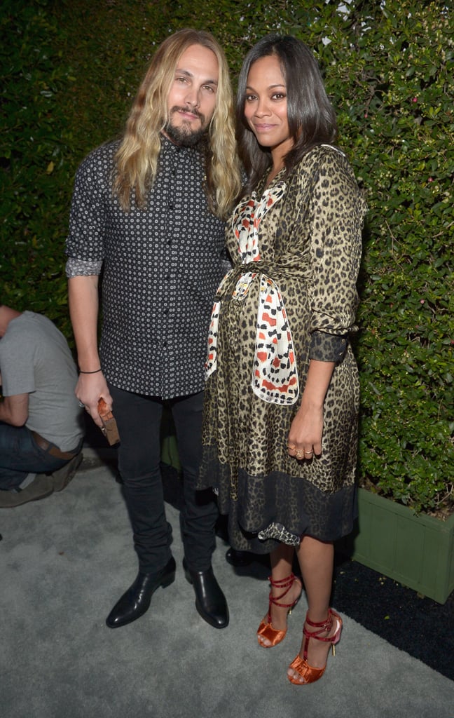 Zoe Saldana and Marco Perego attended Audi's Thursday night bash.