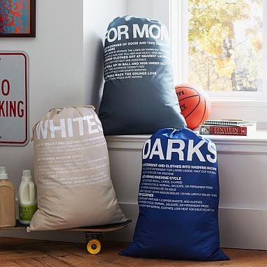 printed laundry bags