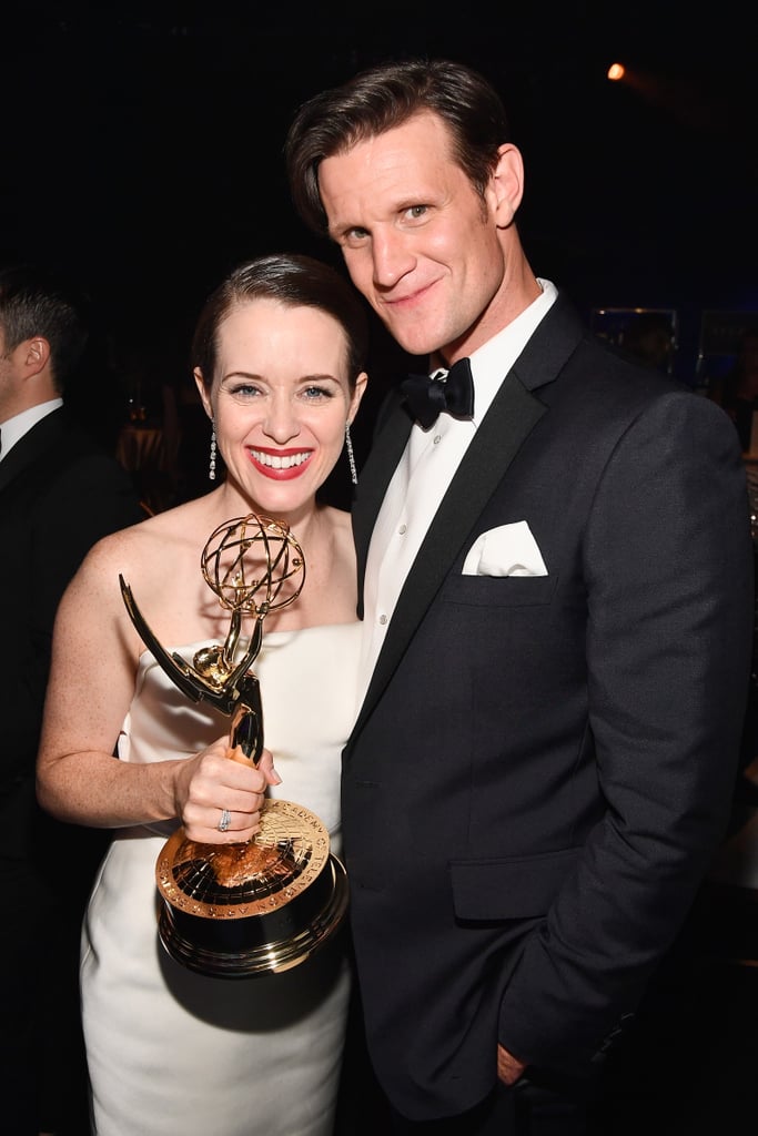 Claire Foy and Matt Smith at the 2018 Emmy Awards