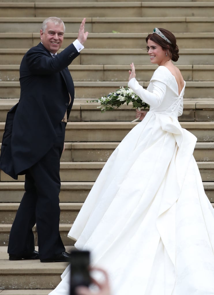 Prince Andrew With Princess Eugenie at Her Wedding to Jack Brooksbank in Windsor in 2018