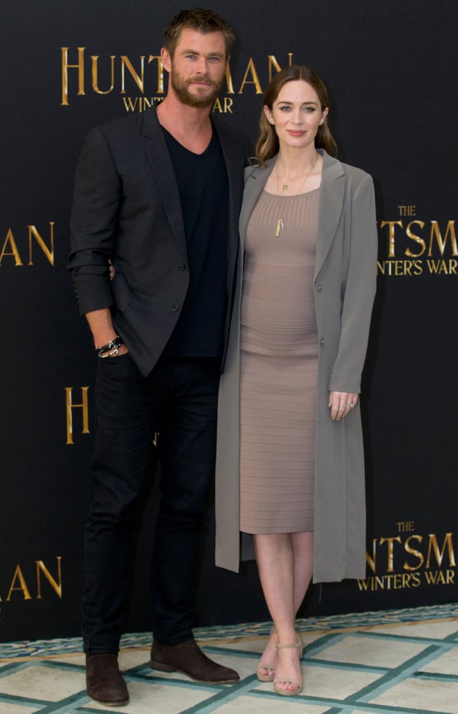 Emily Blunt and Chris Hemsworth on Red Carpet March 2016