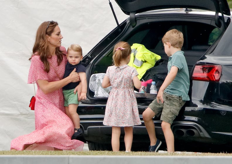 It's snack time, so naturally, the kids storm the car holding said snacks.