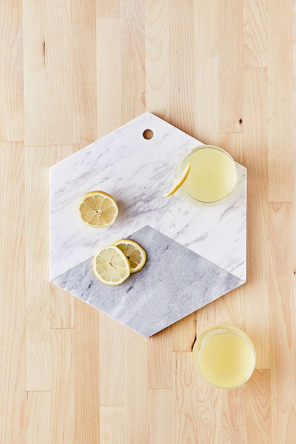 Urban Outfitters Marble Hexagon Cutting Board