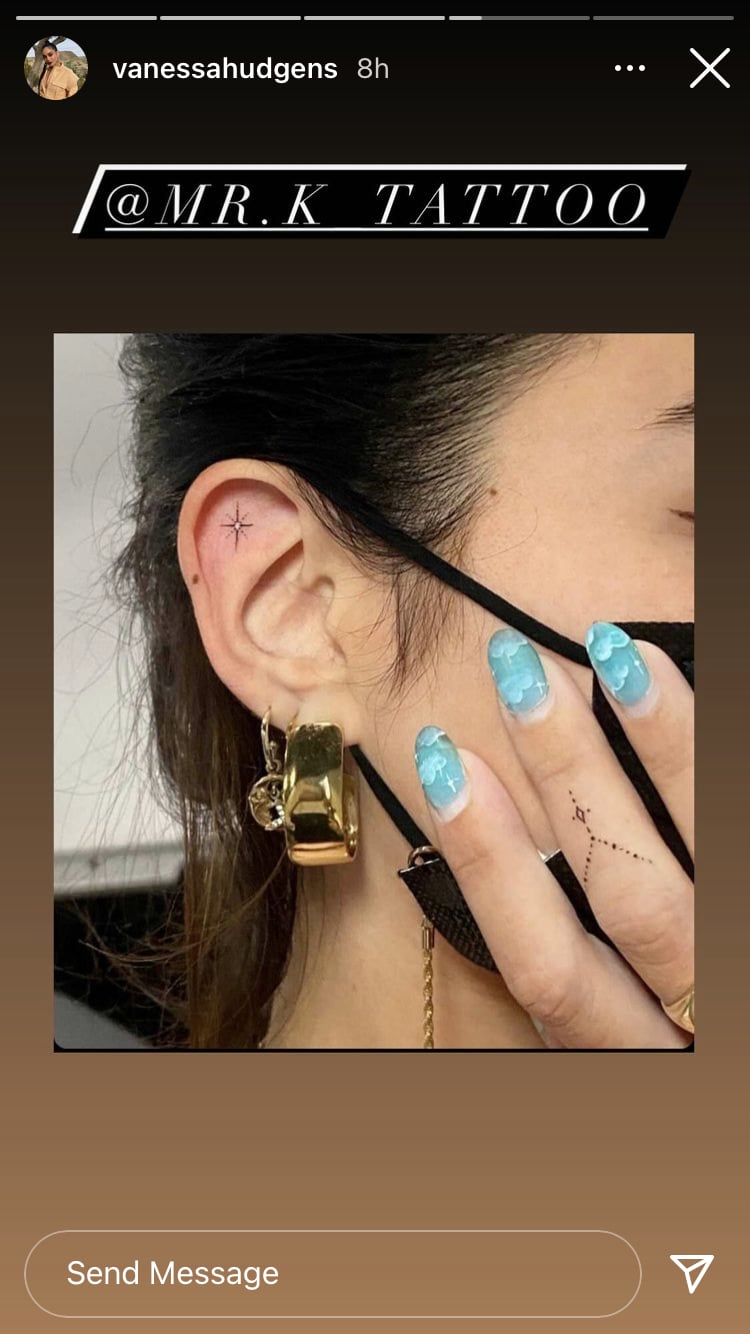 Vanessa Hudgens's Ear Tattoo