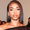 Lori Harvey Bares Her Abs in a Plunging Halter Dress With a Thigh-High Slit