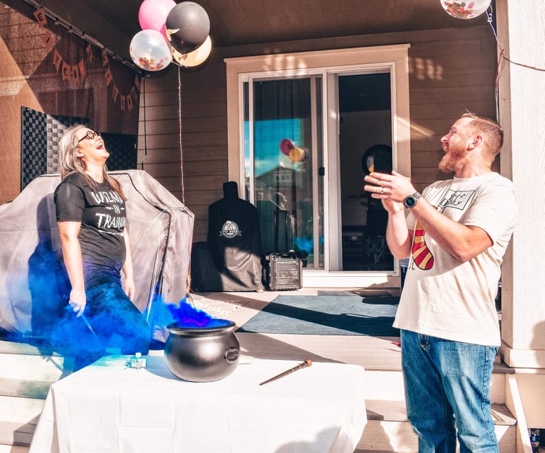 Yep, the Blue Smoke Means Their Second Baby Is Another Boy!