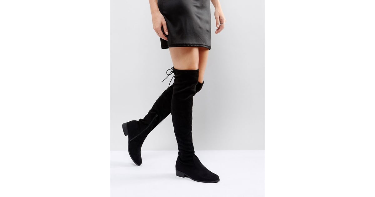 next black over the knee boots