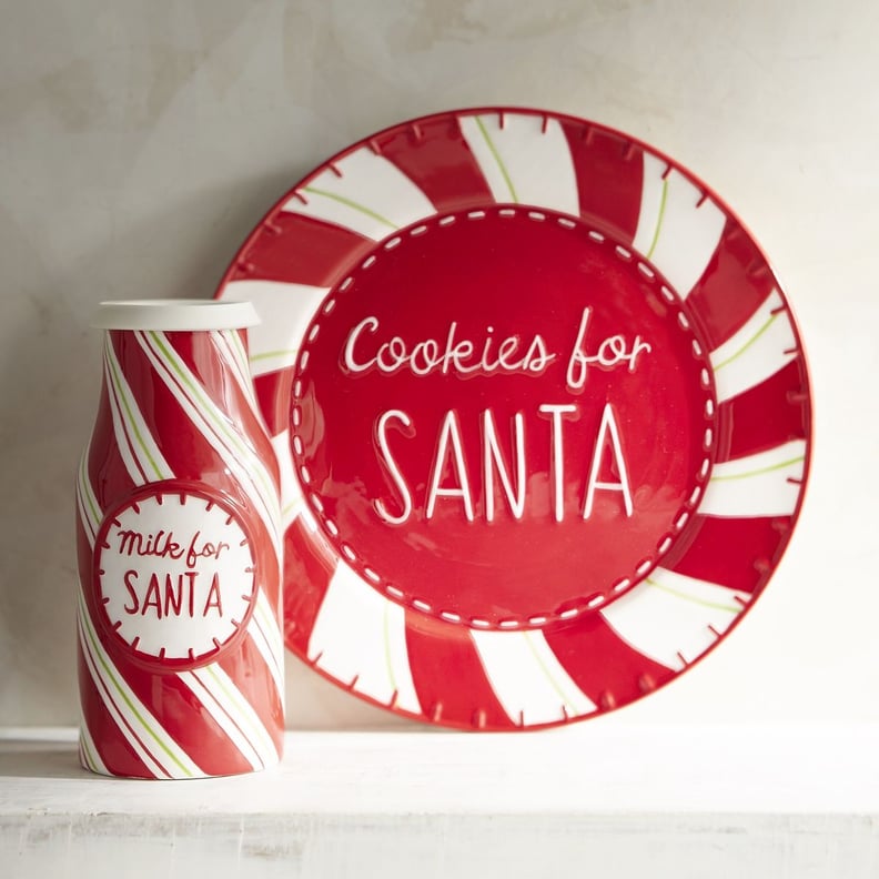 Pier 1 Cookies For Santa Plate and Cup Set