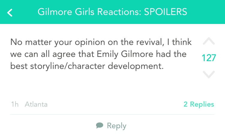 Emily Gilmore might've been the best part of the revival . . .