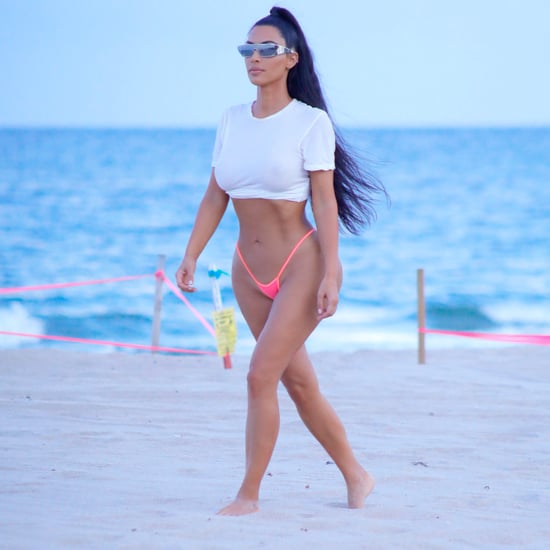 Kim Kardashian Wearing Thong Bikini in Miami August 2018