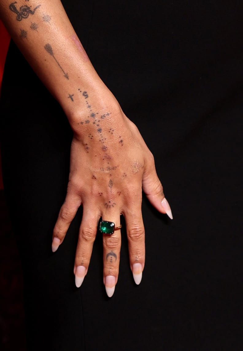 Zoë Kravitz's Right Hand Tattoos