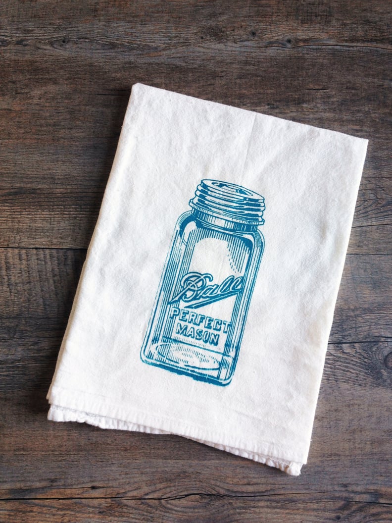 Mason Jar Cotton Kitchen Towel