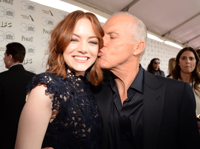 Emma Stone and Michael Keaton