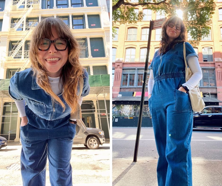 editor shows off a dopamine dressing outfit on the streets of NYC