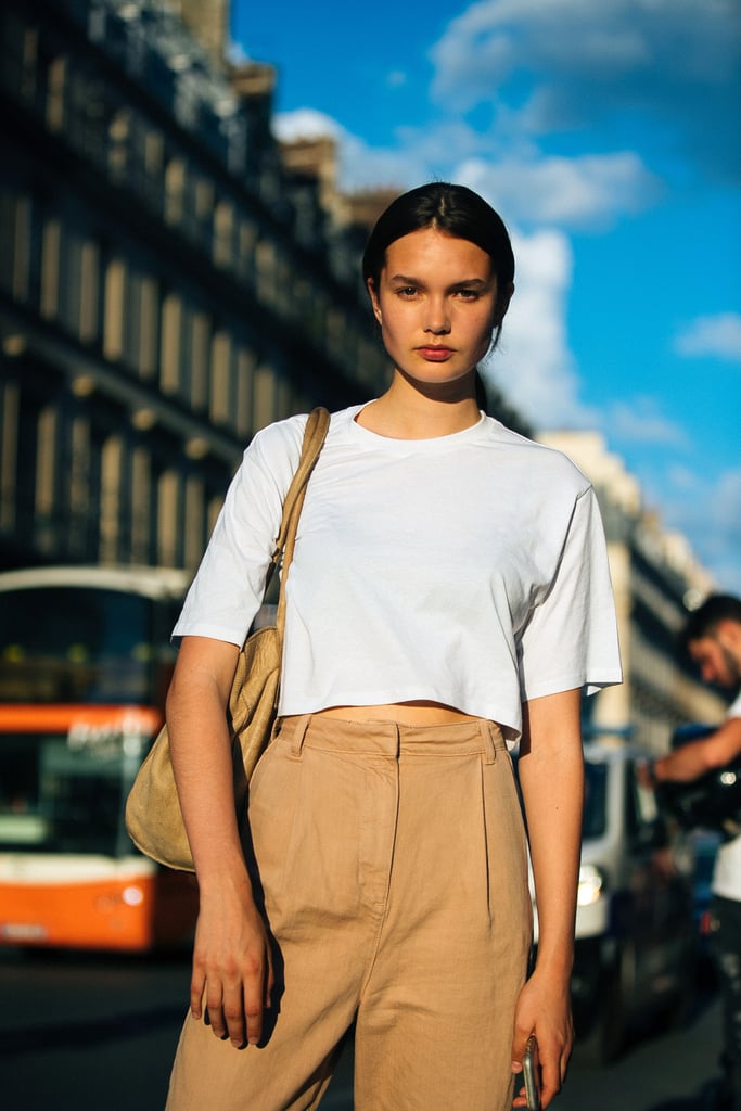 cropped t shirt outfit