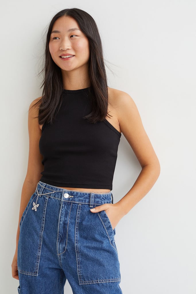 H&M Rhinestone Buckle Waist Chain