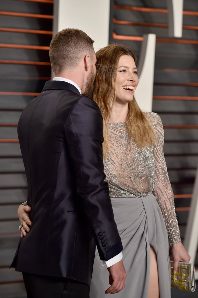 Justin Timberlake and Jessica Biel Vanity Fair Oscars 2016
