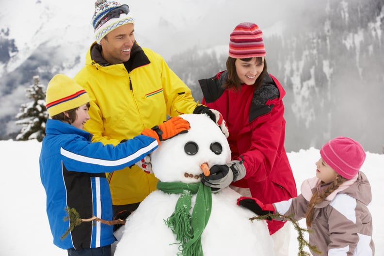 Pin the Smile on the Snowman