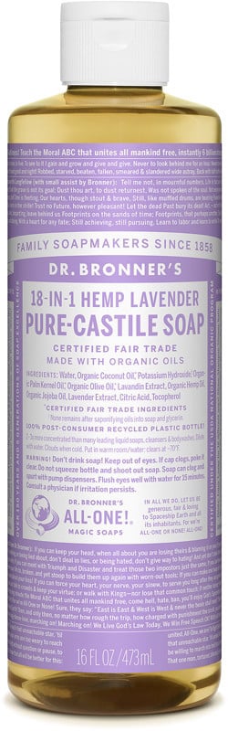 Dr. Bronner's Lavender Pure-Castile Liquid Soap