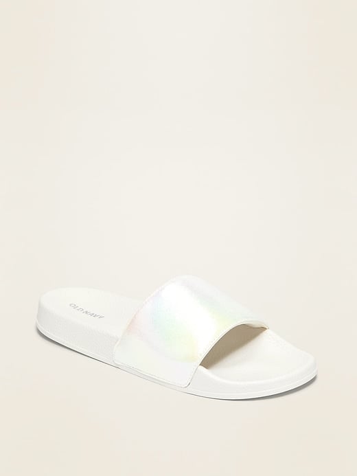 Old Navy Faux-Leather Pool Slide Sandals