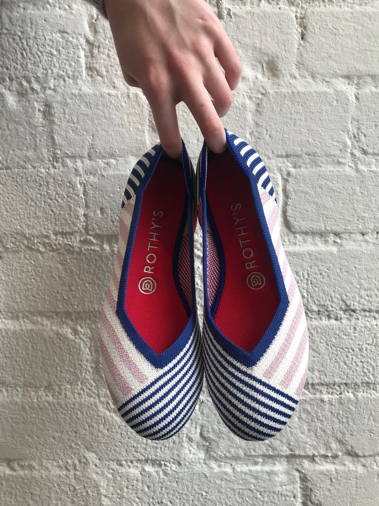 Rothy's Pink Mixed Stripe Flat