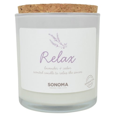 Sonoma Goods For Life Spa Relax Lavender & Cedar 13-oz. Candle Jar