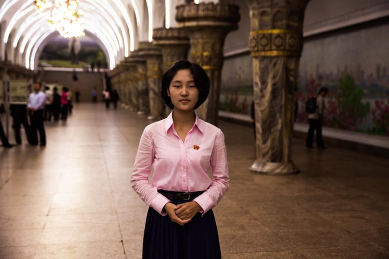 At a Subway Station in Pyongyang